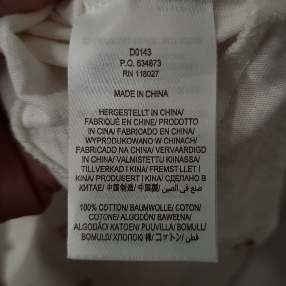 Boden Jersey TShirt Dress Glorious British Style White Gold Foil Womens Size 10R - Picture 14 of 15